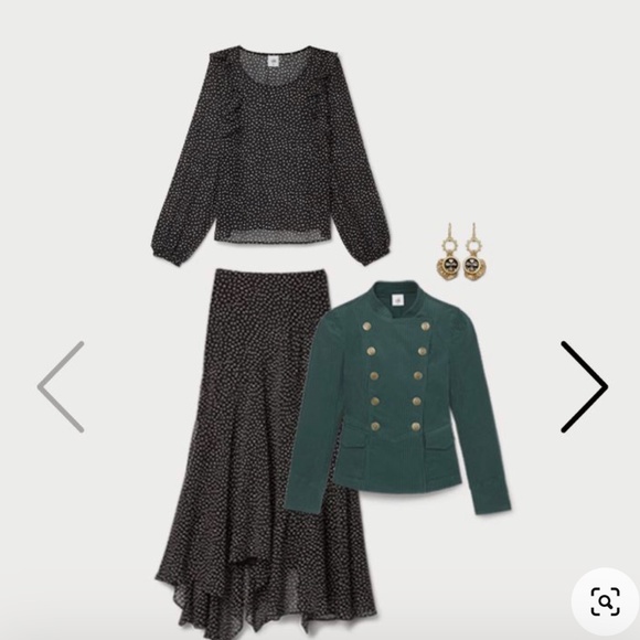 NWOT- Cabi- SET Sinatra Blouse (Medium #3956) and Sinatra Skirt (Size 8 #4024) - Picture 2 of 16